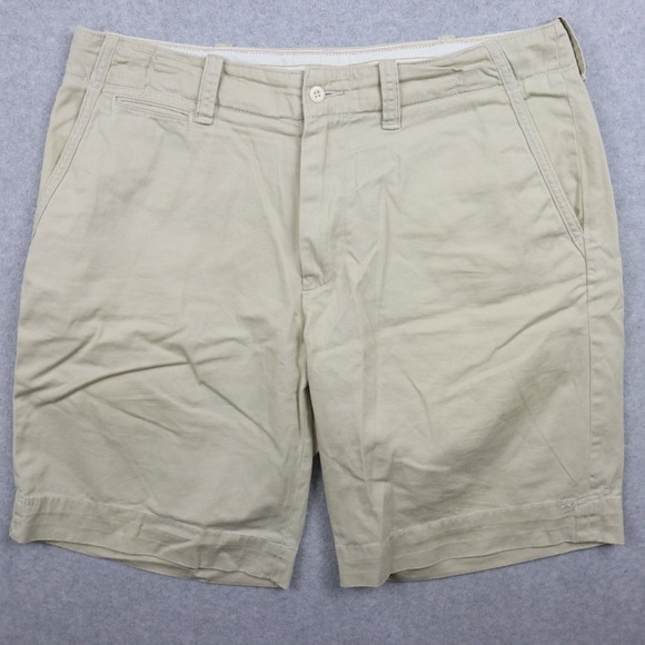 Polo Ralph Lauren Other - Polo Ralph Lauren Shorts Mens 36 Chino Flap Pocket Golf Casual Flat Front Beige